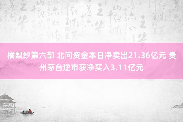 橘梨纱第六部 北向资金本日净卖出21.36亿元 贵州茅台逆市获净买入3.11亿元