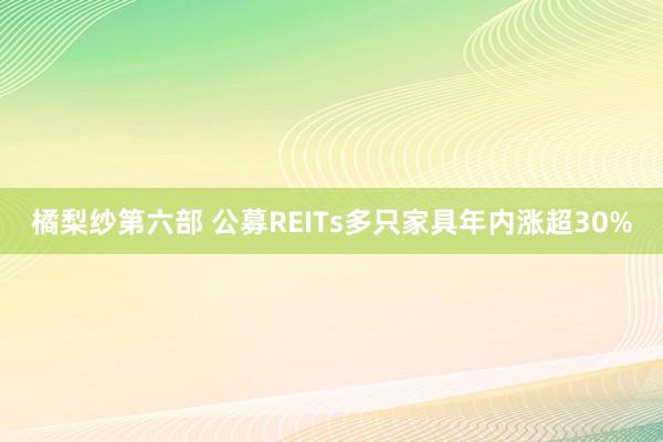 橘梨纱第六部 公募REITs多只家具年内涨超30%